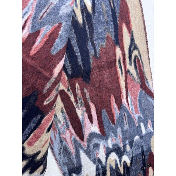Fraas Eco Cashmink Ripple Print Colorful Soft Scarf NWT - Picture 8 of 12